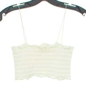 Out From Under Urban Outfitters Crop Top Small Green Cottagecore Lettuce Hem Y2K